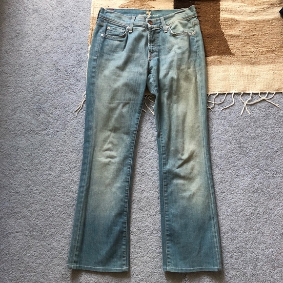 7 for all mankind bootcut jeans sz 27 - Picture 1 of 4